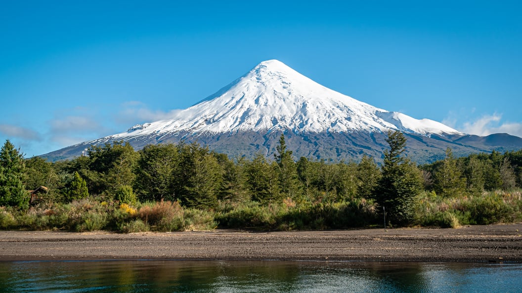 Scenic View of Osorno Volcano in Chile