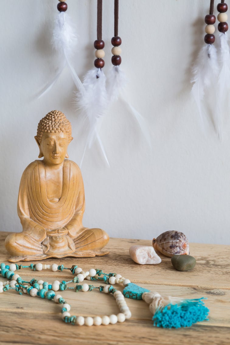 Buddha with Mala